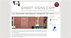 Desktop Screenshot of ghost-signs.com